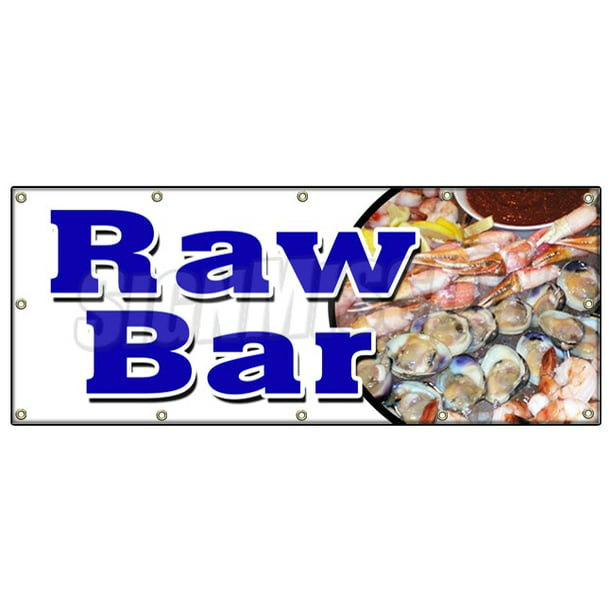 Sushi Advertising Vinyl Banner Flag Sign Clams Oysters Beer Fresh Cold Food 